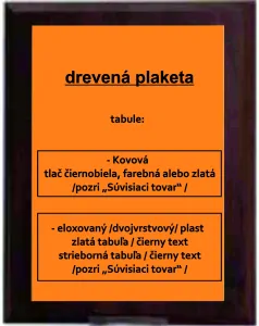 Plaketa 152, 20 x 15 cm