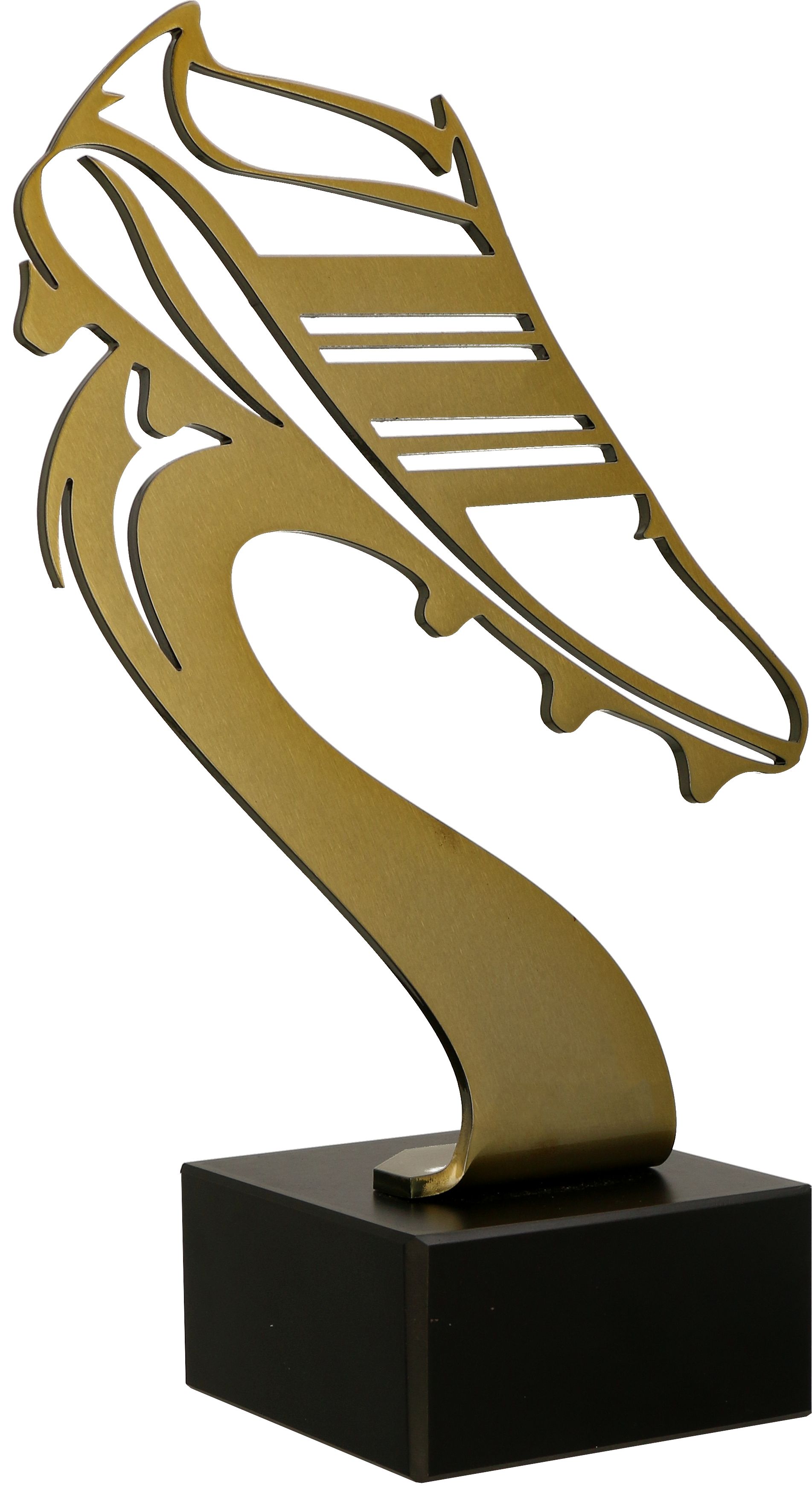 Futbal Trofej BL-SOC2, Figúrka kovová futbal zlatá, výška 291 cm