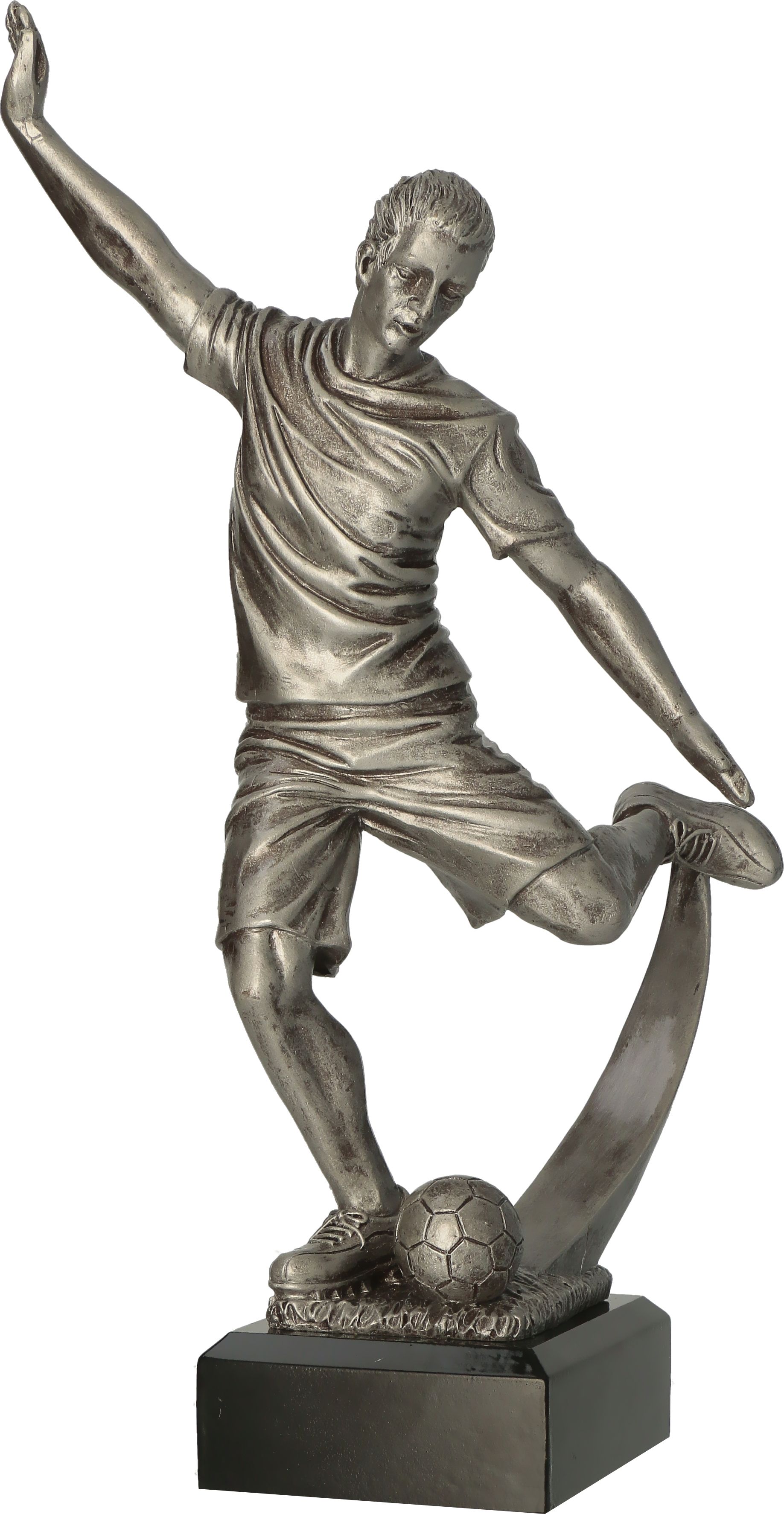 Futbal RFST3029/S, Figúrka odlievaná futbal strieborná H-29 cm