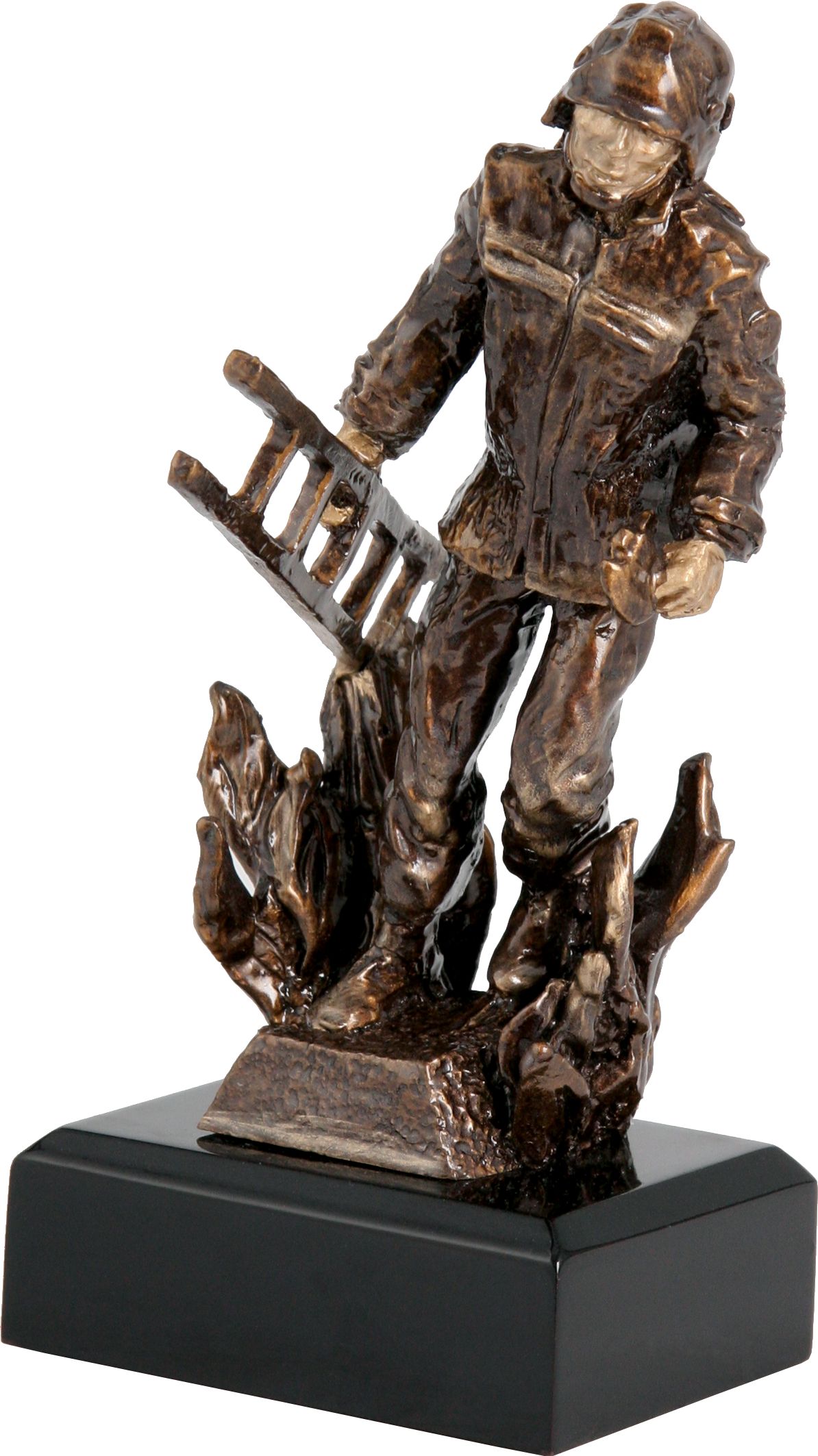 hasič, požiarnik - Figúrka odlievaná, RTYR3768/BR, výška-19cm