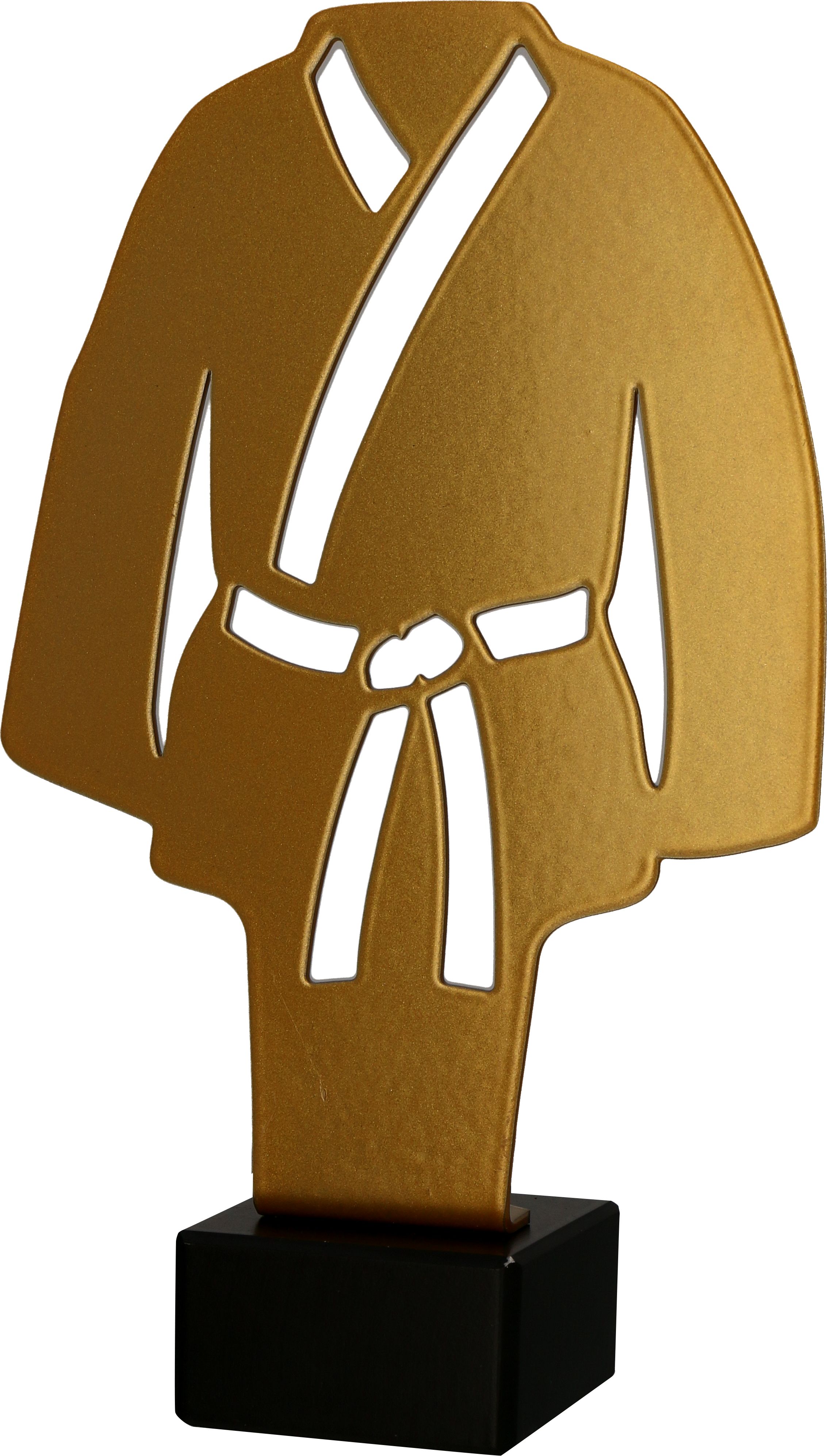 Karate 2, Figúrka kovová zlatá , výška 21 cm