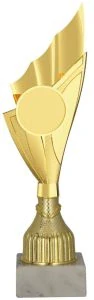 Športový pohár 9282 zlatý, emblém 50 mm