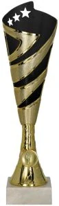 Športový pohár 8384 zlato-čierny, emblém 25 mm