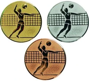volejbal - emblém A6/G,S,B  priemer 25,