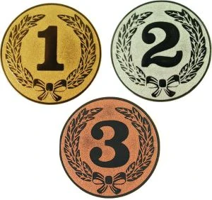 emblém A3678,   "1"  "2"  "3"  priemer 25 mm
