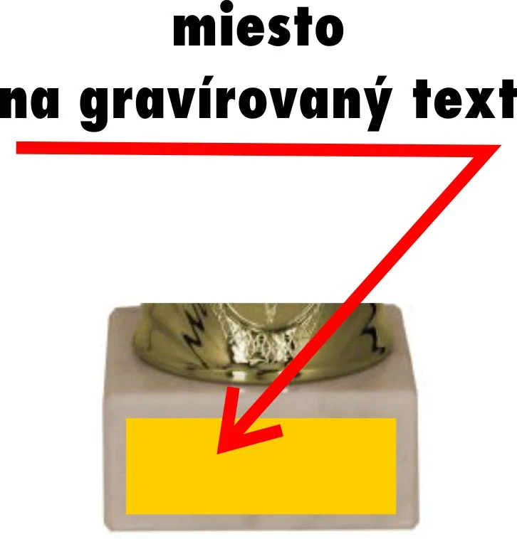 9272 - Pohár zlato-červený 