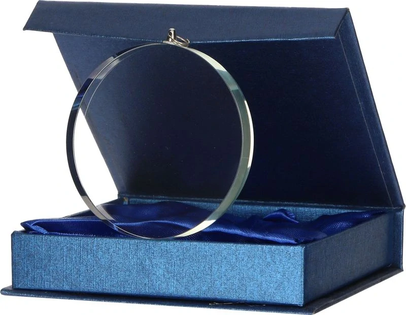 Medaila sklenená s puzdrom , GM7010  priemer 70mm