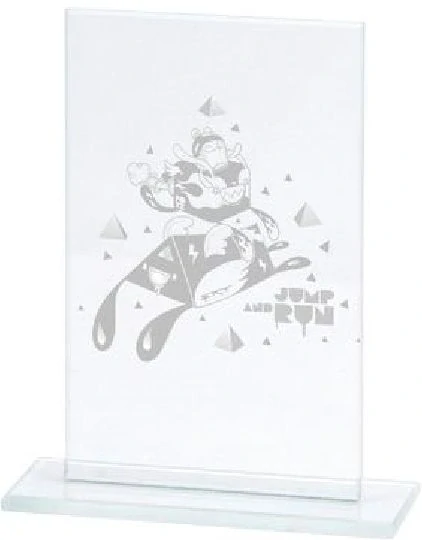 Sklenená trofej M65A , výšky 13-15-17-19 cm