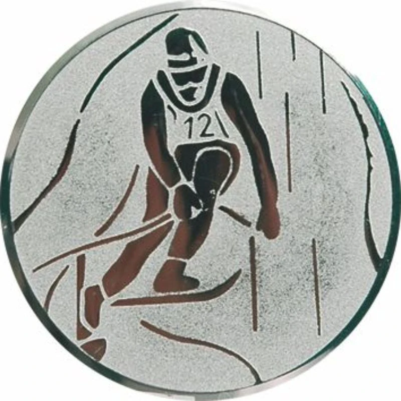 lyžiar, lyžovanie - emblém A93 G,S,B pr. 25