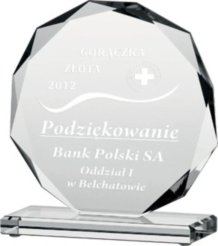 sklenená trofej viachran 80611