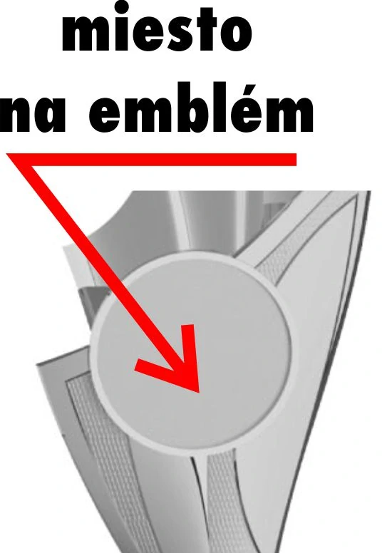 Športový pohár 9283 strieborný, emblém 50 mm