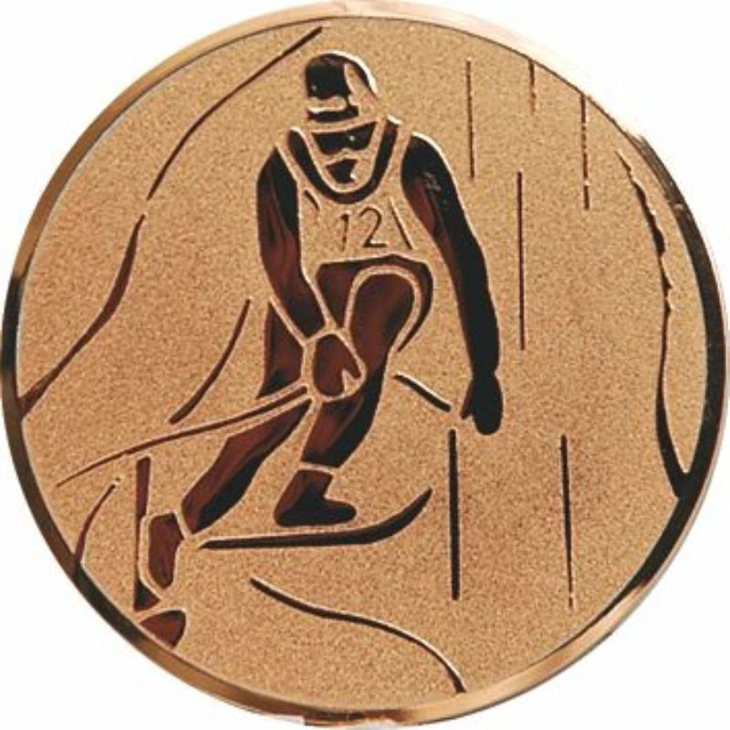 lyžiar, lyžovanie - emblém A93 G,S,B pr. 25