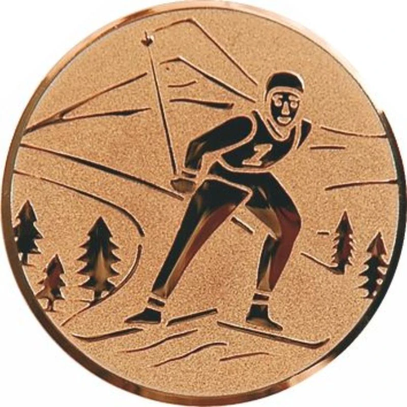beh na lyžiach, lyžiar - emblém A94 G,S,B pr. 25