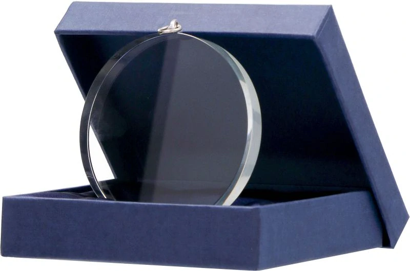 Medaila sklenená s puzdrom , GM7010  priemer 70mm