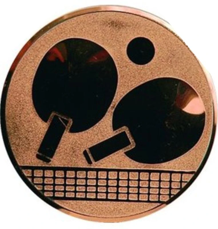  ping pong, stolný tenis, emblém A46/G,S,B   priemer 25 mm