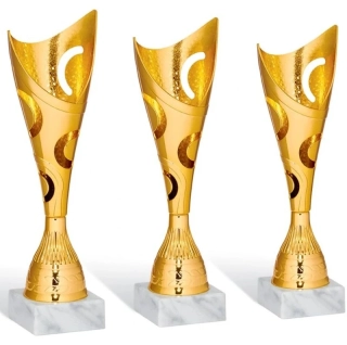 športové poháre - sada BELL01 výšky 31 - 30 - 28,5 cm